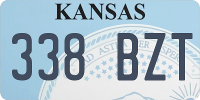 KS license plate 338BZT