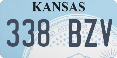 KS license plate 338BZV