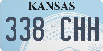 KS license plate 338CHH