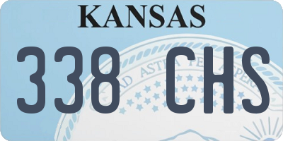 KS license plate 338CHS
