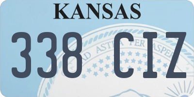 KS license plate 338CIZ