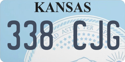 KS license plate 338CJG