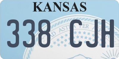KS license plate 338CJH