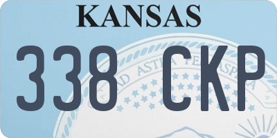 KS license plate 338CKP