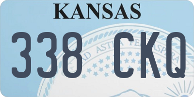 KS license plate 338CKQ