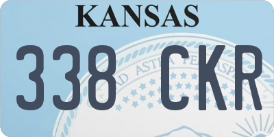 KS license plate 338CKR