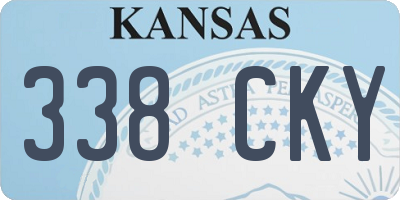 KS license plate 338CKY
