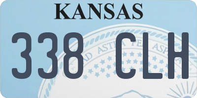 KS license plate 338CLH