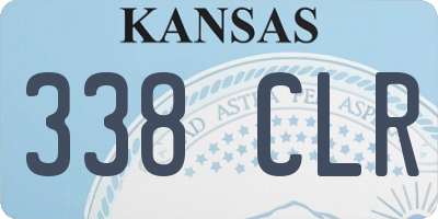 KS license plate 338CLR