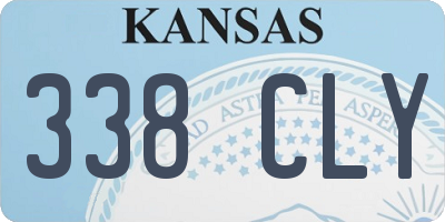 KS license plate 338CLY