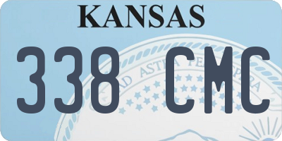 KS license plate 338CMC