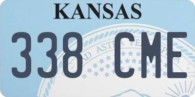 KS license plate 338CME
