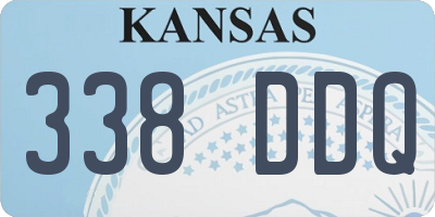 KS license plate 338DDQ