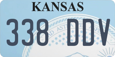 KS license plate 338DDV