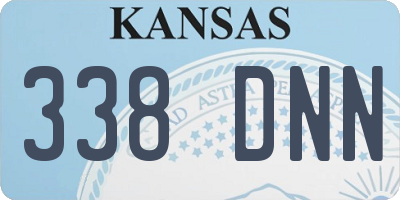 KS license plate 338DNN