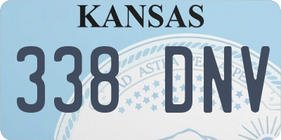 KS license plate 338DNV