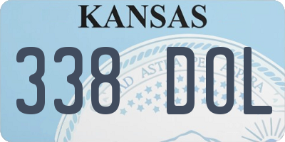 KS license plate 338DOL