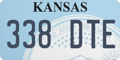 KS license plate 338DTE