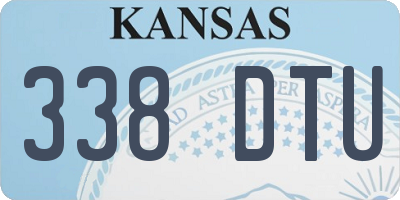 KS license plate 338DTU