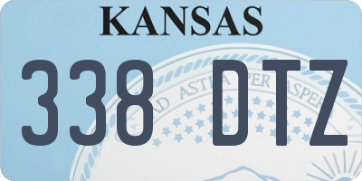 KS license plate 338DTZ