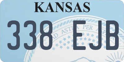 KS license plate 338EJB