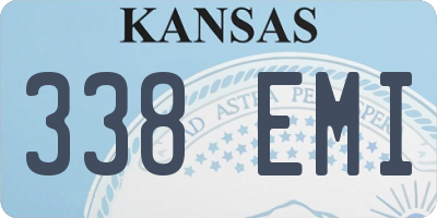 KS license plate 338EMI