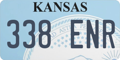 KS license plate 338ENR