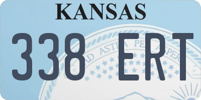 KS license plate 338ERT
