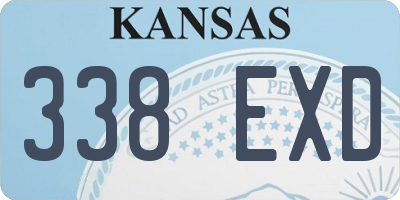 KS license plate 338EXD