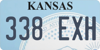 KS license plate 338EXH