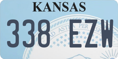KS license plate 338EZW