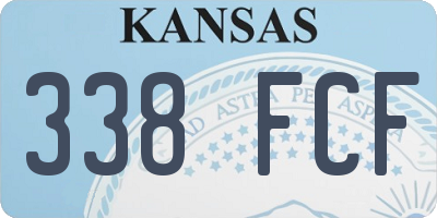 KS license plate 338FCF