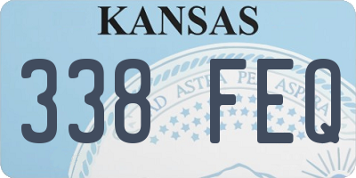 KS license plate 338FEQ