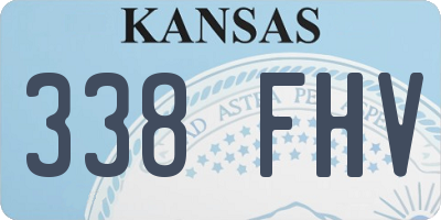 KS license plate 338FHV
