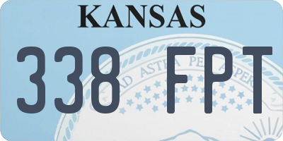 KS license plate 338FPT