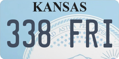 KS license plate 338FRI