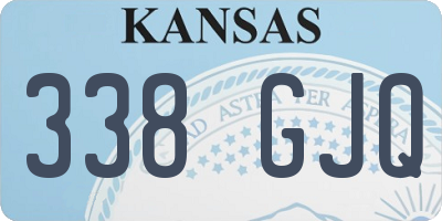 KS license plate 338GJQ