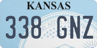 KS license plate 338GNZ