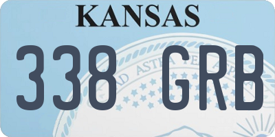 KS license plate 338GRB