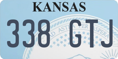 KS license plate 338GTJ