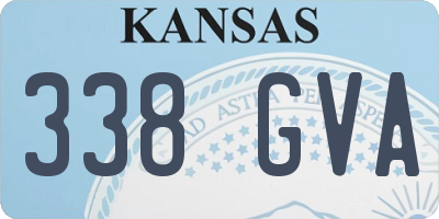 KS license plate 338GVA