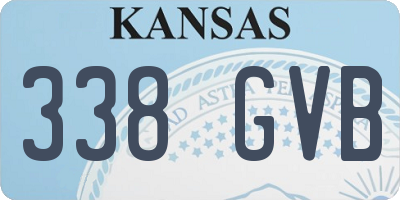 KS license plate 338GVB