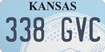 KS license plate 338GVC