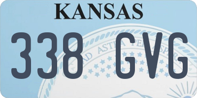 KS license plate 338GVG