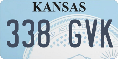 KS license plate 338GVK