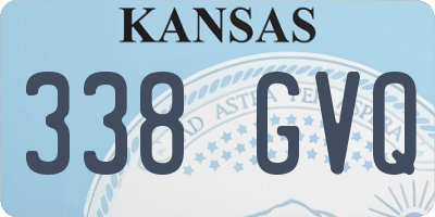 KS license plate 338GVQ