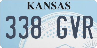 KS license plate 338GVR