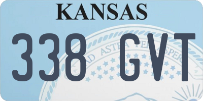 KS license plate 338GVT