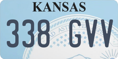 KS license plate 338GVV