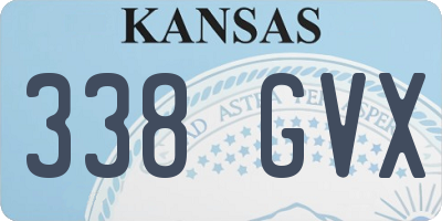 KS license plate 338GVX